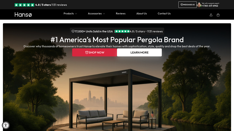 World's Most Popular Modern Pergola Kit from Just $5997