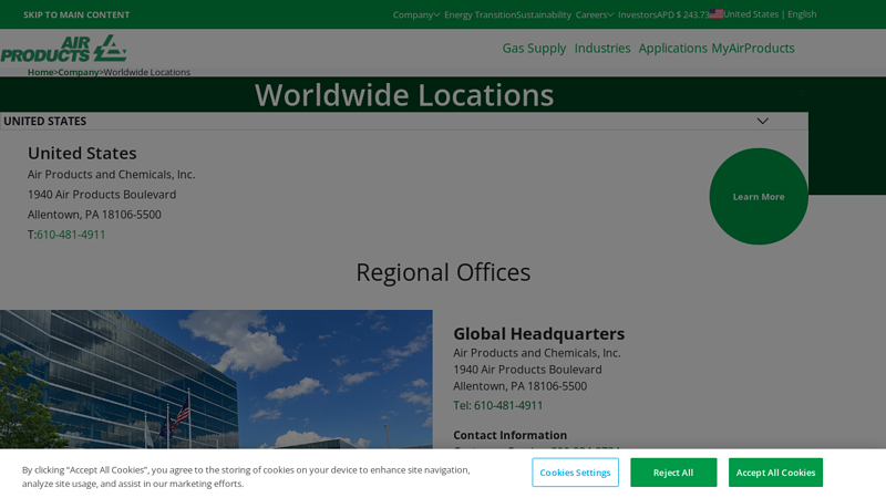 Worldwide Locations