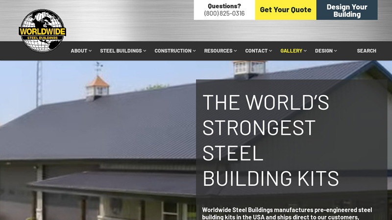 Worldwide Steel Buildings: Custom Steel Buildings