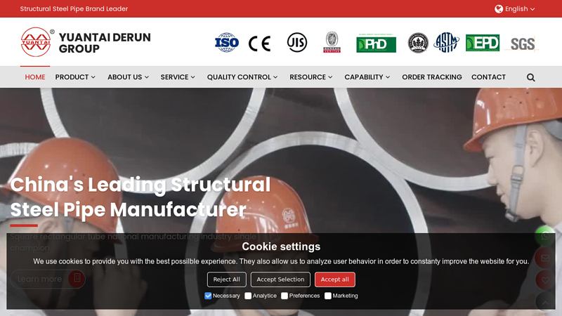 Yuantai Derun Steel Pipe Manufacturing Group